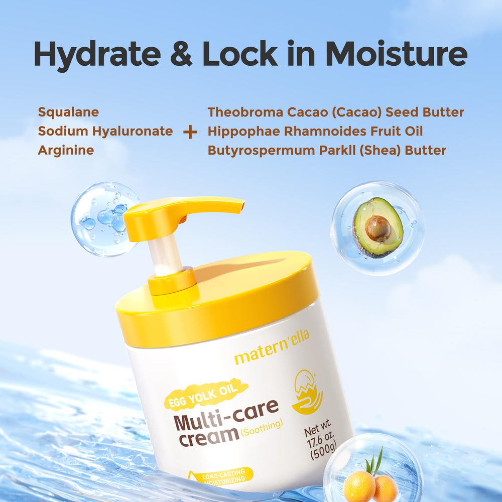 Matern'ella hygienic-pump-packaging protects formula and provides controlled dosing.