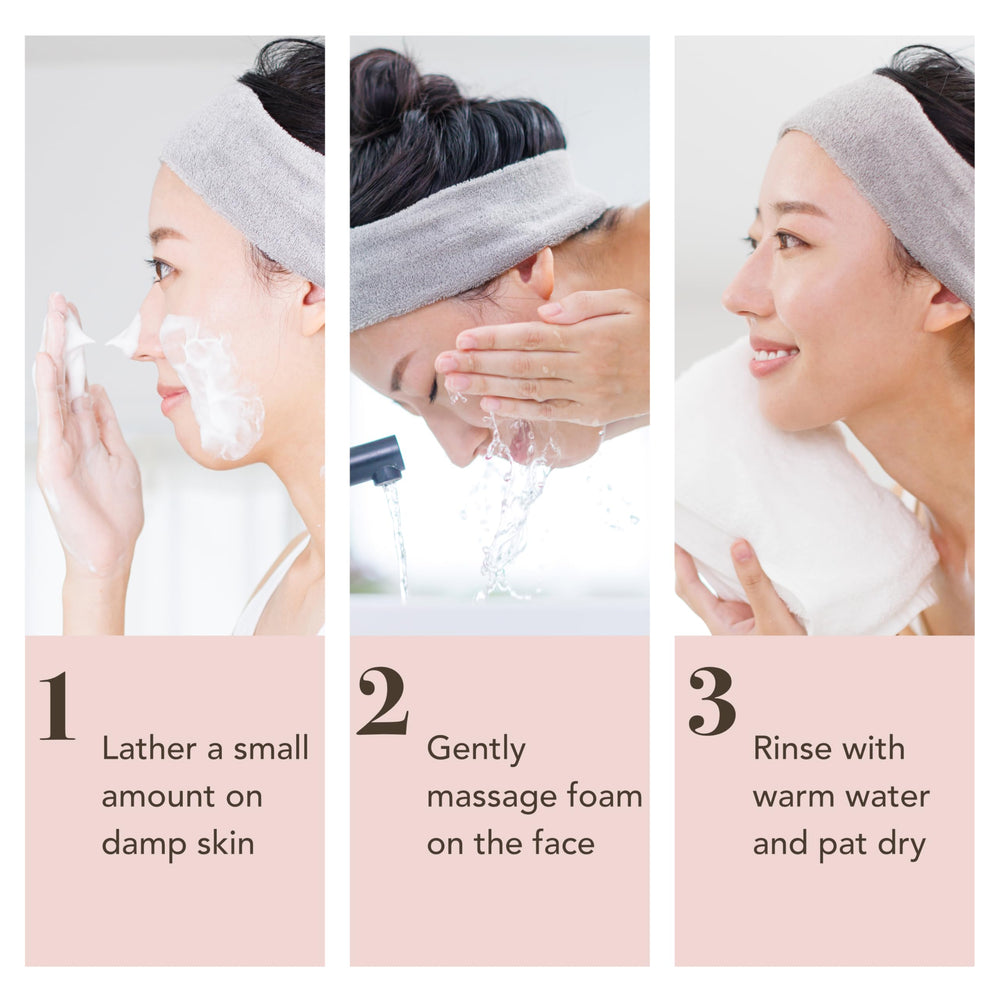 MATKAS cleanser rinse-water action conveys fresh, residue-free finish