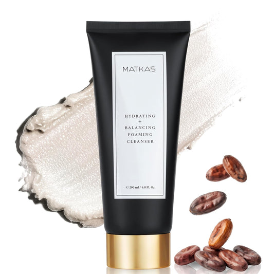 MATKAS Korean Facial Cleanser bottle pour highlighting cocoa seed extract soothing the skin
