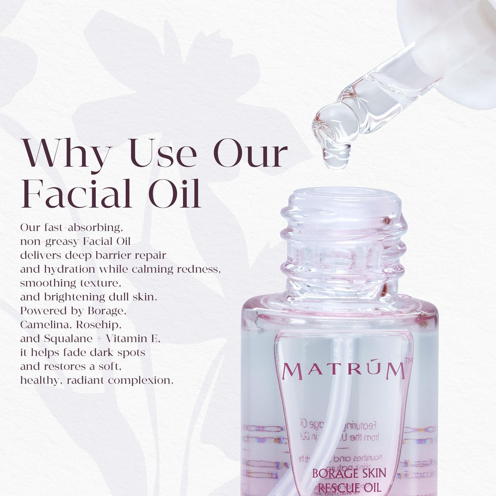 MATRÚM niacinamide and vitamin E provide antioxidant support.
