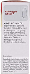 Mavala Cuticle Oil applied close-up for targeted care.
