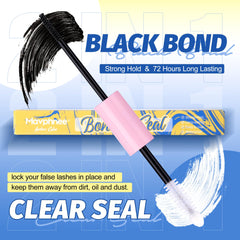 Mavphnee waterproof lash glue swatches show durable performance.