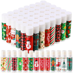Maxcheck Christmas lip balm bulk with 12 designs for gifting and sharing.