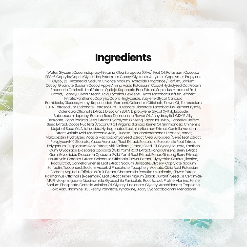 MAXCLINIC Calendula Biome Oil to Foam ingredient list with plant oils and extracts