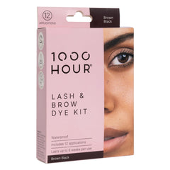 MaxRelief Brow Mascara Brown Black applying for defined color that lasts.
