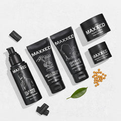 MAXXED 5-in-1 Men’s Skincare Set — travel-ready care.