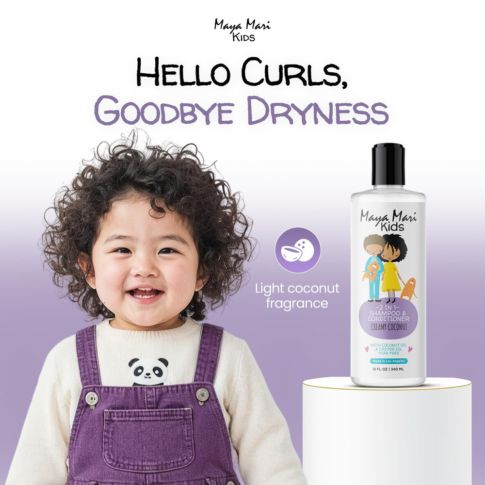 After-wash hair looks smooth and shiny with MAYA MARI