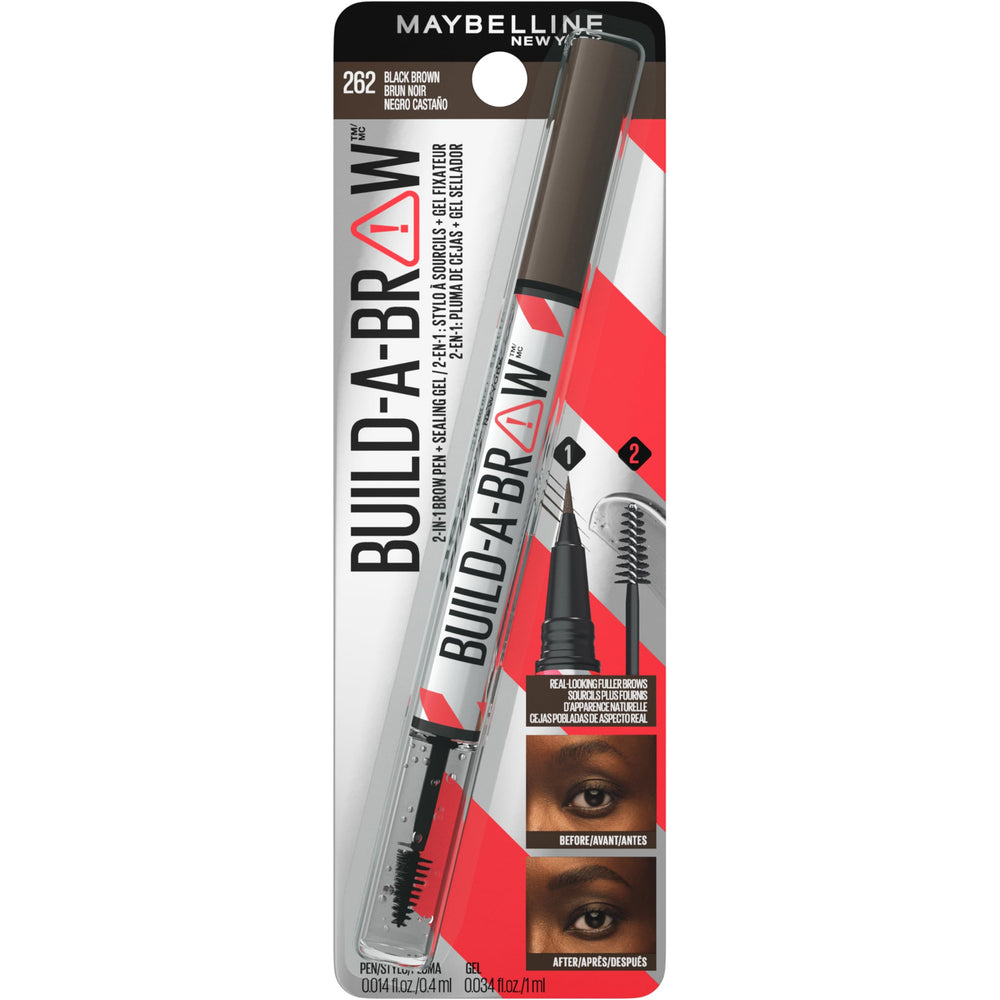 Maybelline Build-A-Brow six shades fit diverse brow colors.