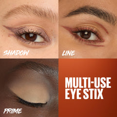 MAYBELLINE Color Tattoo Eye Stix built in sharpener keeps tips precise.