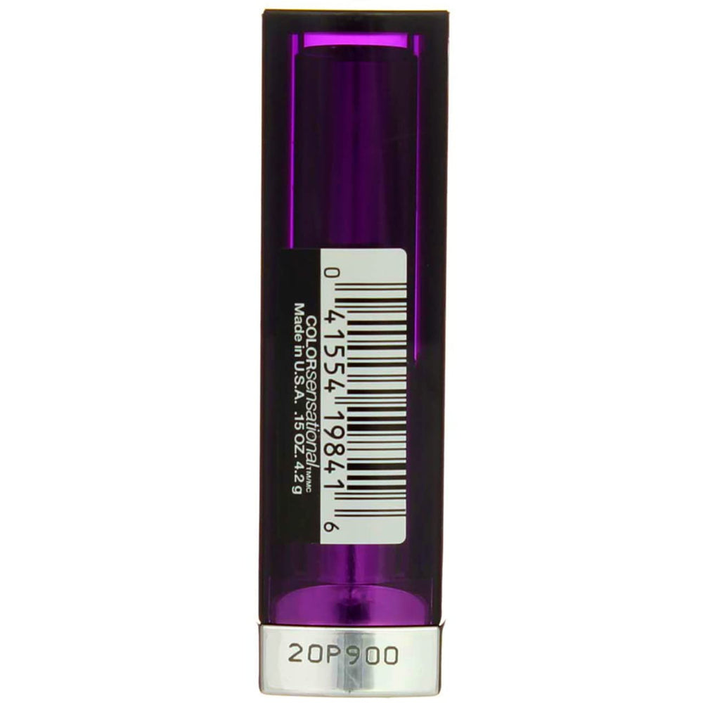 Maybelline ColorSensational Plum Perfect 435 lip swatch on skin shows depth.