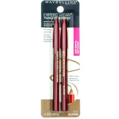 Maybelline Expert Eyes Brow and Eye Pencil Blonde in-use on eyelids for subtle definition.
