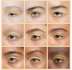 MAYBELLINE Linen shade on crease shows subtle definition with a light touch.