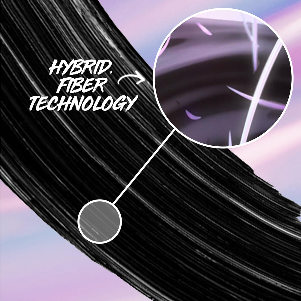 Close-up of the extended helix brush detailing fiber design for lash separation.