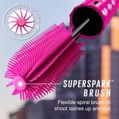 Spiral SuperSpark brush close-up highlighting mixed-length bristles.