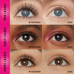 Maybelline Flex Spark Brush spreads lashes up and out.