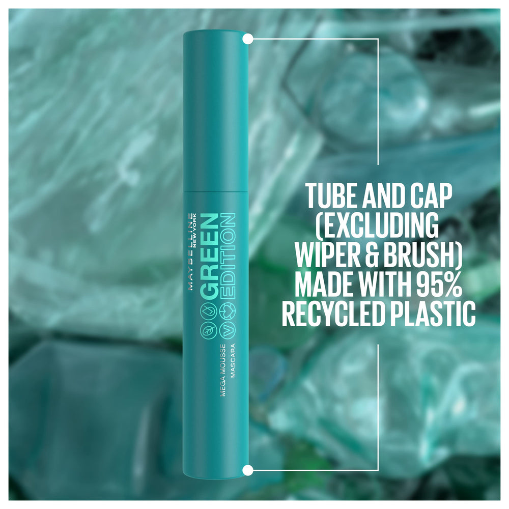 Maybelline Green Edition Mega Mousse is vegan and clean.