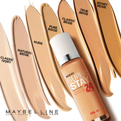 Maybelline Super Stay 24Hr makeup application brush helps smooth even finish