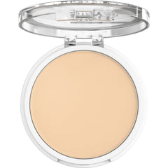 Maybelline Super Stay Hybrid Powder Foundation brush-ready setup enables quick, even application.