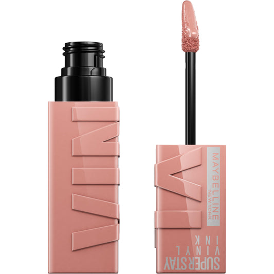 Maybelline Super Stay Vinyl Ink bottle with glossy, longwear color.
