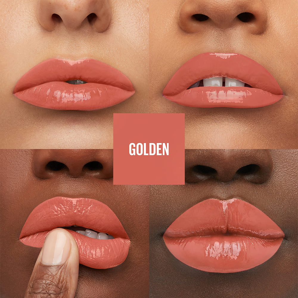 Maybelline Super Stay Vinyl Ink lip swatch displaying glossy, long wear shine.