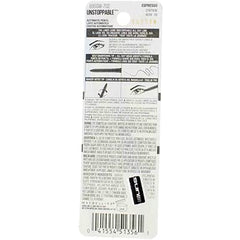 Maybelline Unstoppable Espresso on-eye look, defined line without fading.