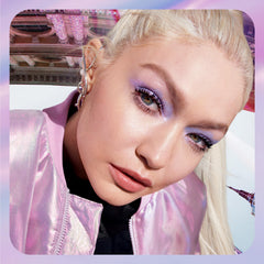 Cap and wand of Maybelline mascara highlighting easy removal with micellar water.