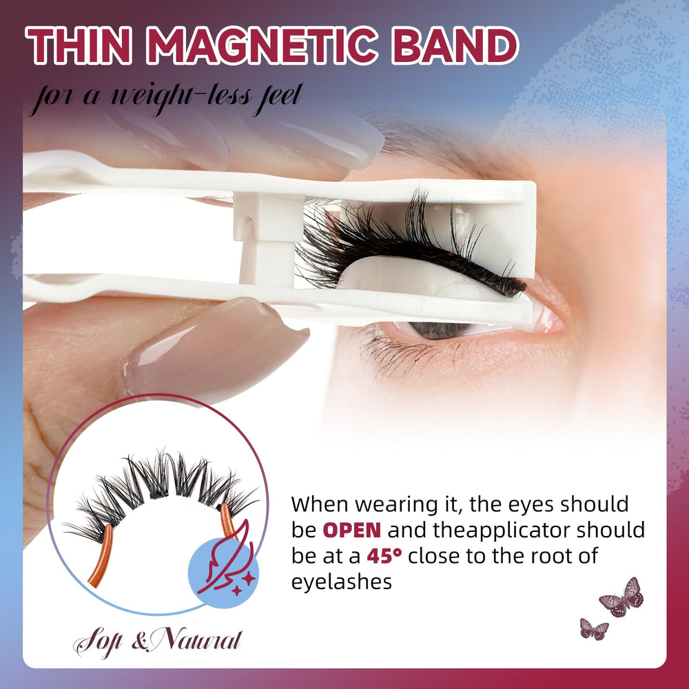 Mayhug reusable magnetic lashes with applicator offer secure, long-lasting wear.