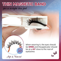 Mayhug reusable magnetic lashes with applicator offer secure, long-lasting wear.