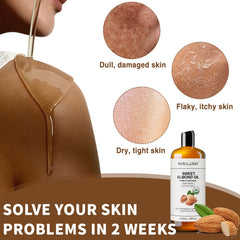 MAYJAM Sweet Almond Oil amber bottle preserves freshness and subtle aroma.