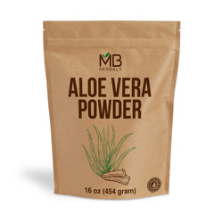 MB Herbals Aloe Vera Powder 1 lb bottle, natural skin moisturizer