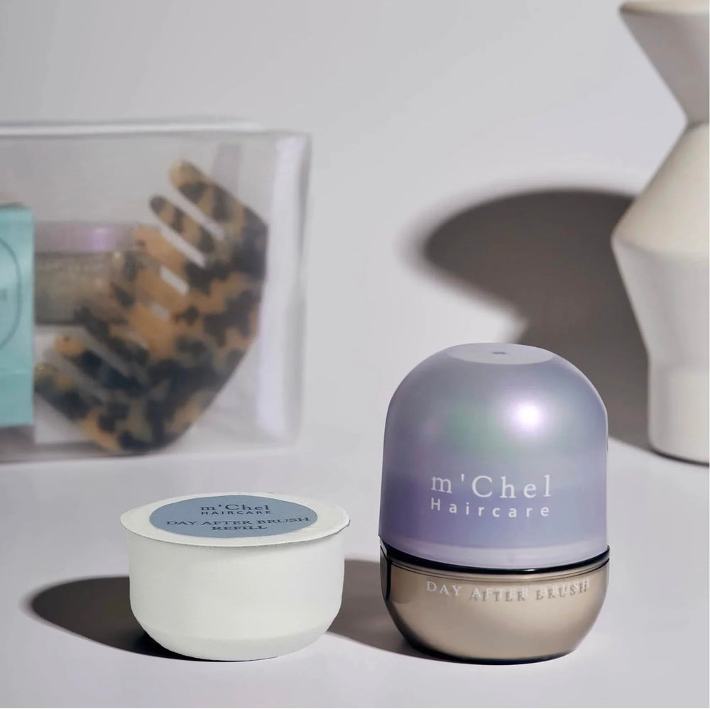 Safe for all hair types and colors, with refillable, non-aerosol packaging.