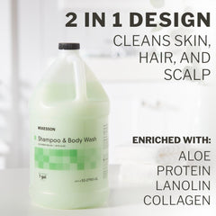 Close-up of cucumber melon scent on McKesson cleanser for refreshing experience