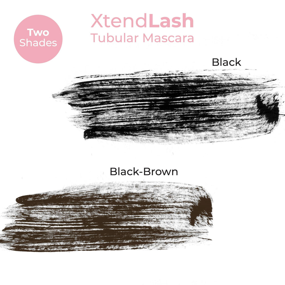 MCoBeauty Xtendlash after two coats showing defined, separated lashes with drama.
