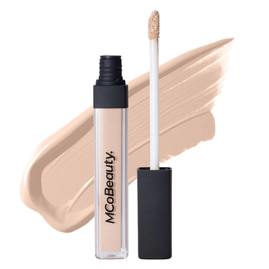MCoBeauty Brighten and Perfect Concealer tube provides a fresh finish for versatile coverage.