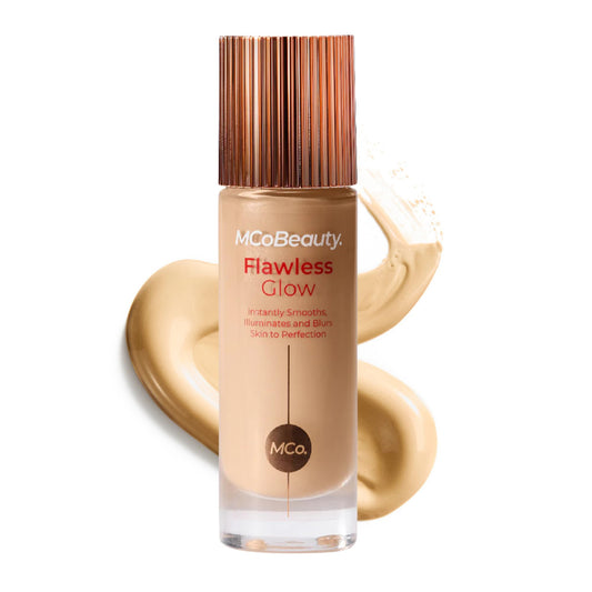 MCoBeauty Flawless Glow bottle for an instant radiant base