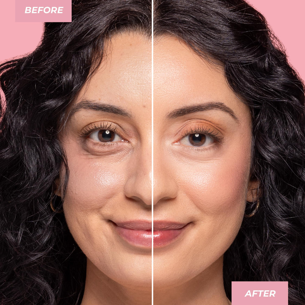 Skin on with dewy finish from Miracle Flawless Skin Foundation.