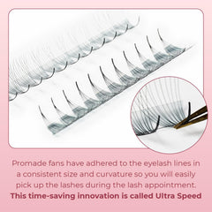 MDC LASHES promade fans volume 5D-16D for fuller, natural-looking lashes
