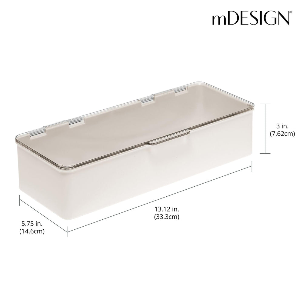 mdesign cosmetic storage for masks and palettes clear view convenient access