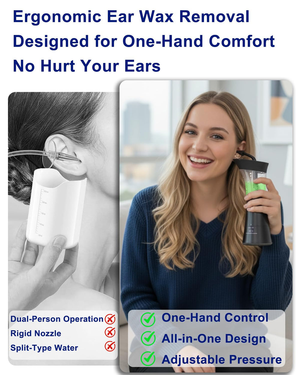 Six replacement nozzles included with Mecmic ear cleaner