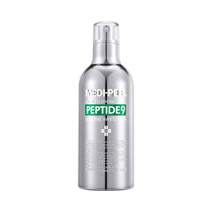 MEDI-PEEL Peptide 9 Volume White Cica Essence bottle for smooth, brightening experience.