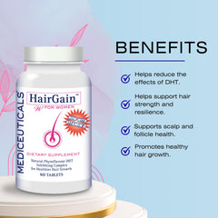 Mediceuticals Therapro HairGain capsules close-up for easy daily intake
