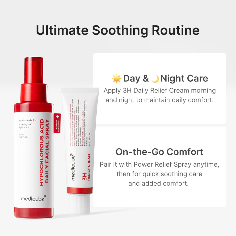 Medicube 3H Daily Relief Cream focusing on Ceramide NP for barrier support