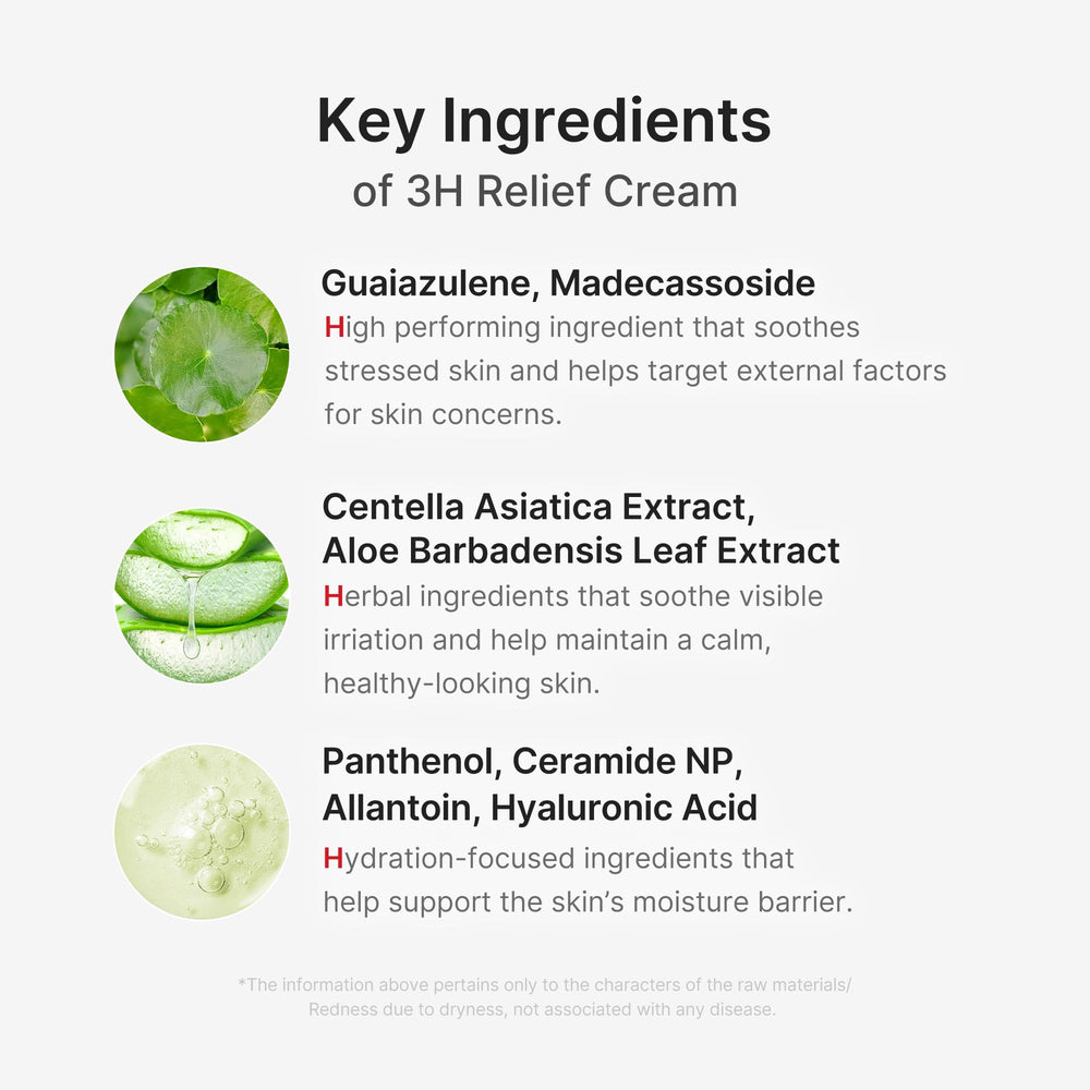 Close-up of Medicube 3H Daily Relief Cream texture absorbing smoothly on skin