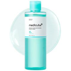 Medicube Azelaic Acid Niacinamide Toner bottle close-up showing calming formula