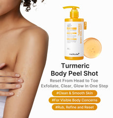 Medicube Body Peel Shot Turmeric serum texture is lightweight and fast-absorbing.