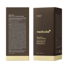 Medicube Deep Vitamin C Capsule Serum clinical testing badge on packaging