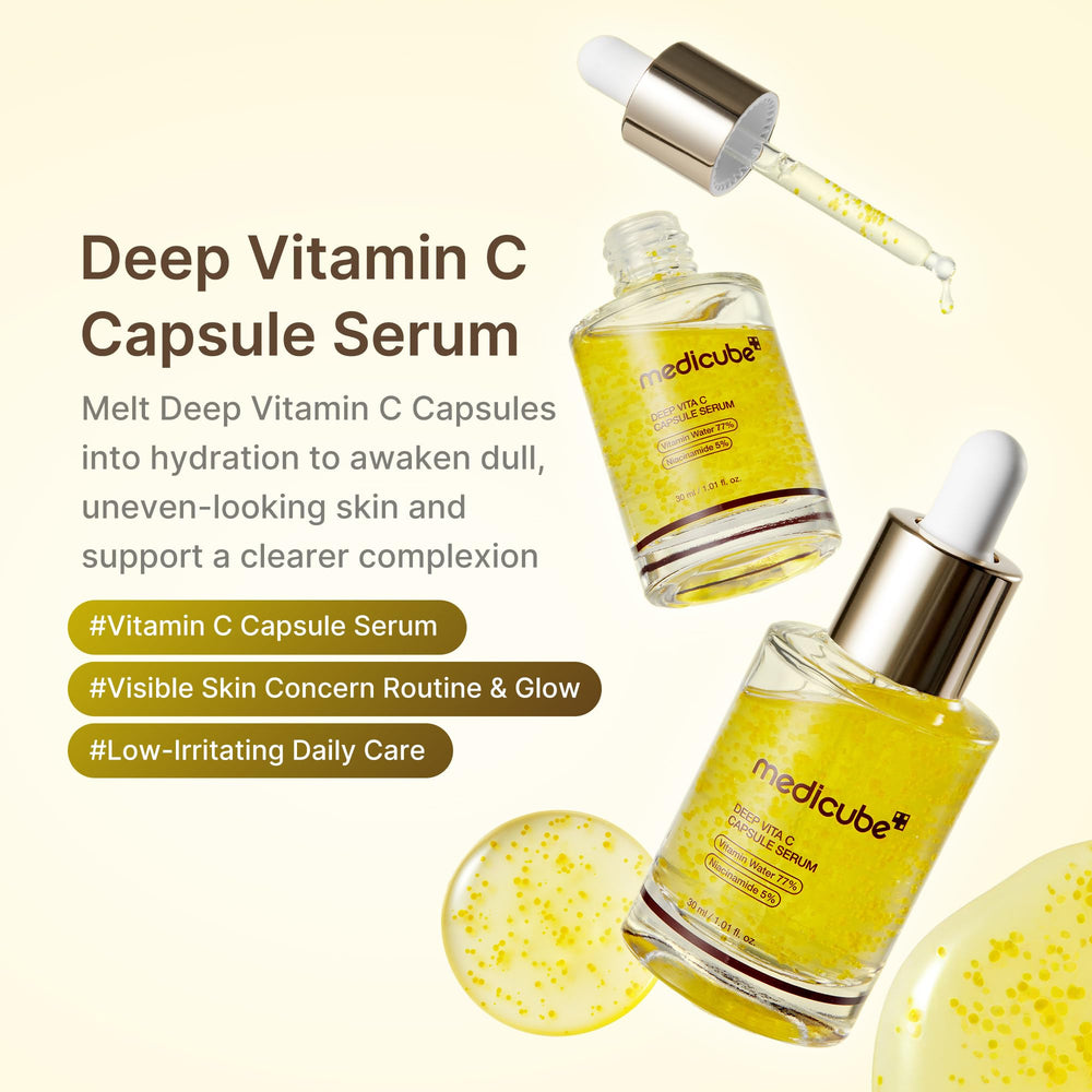 Medicube Deep Vitamin C Capsule Serum liposome capsules ready to deliver even tone