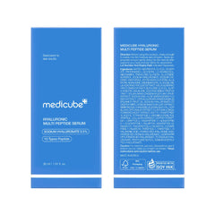 Medicube Hyaluronic Multi Peptide PDRN Serum packaging back shows clean design