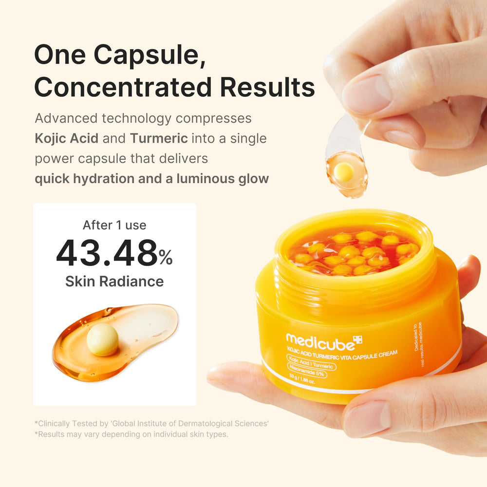Medicube packaging box front showcasing premium Korean skincare.
