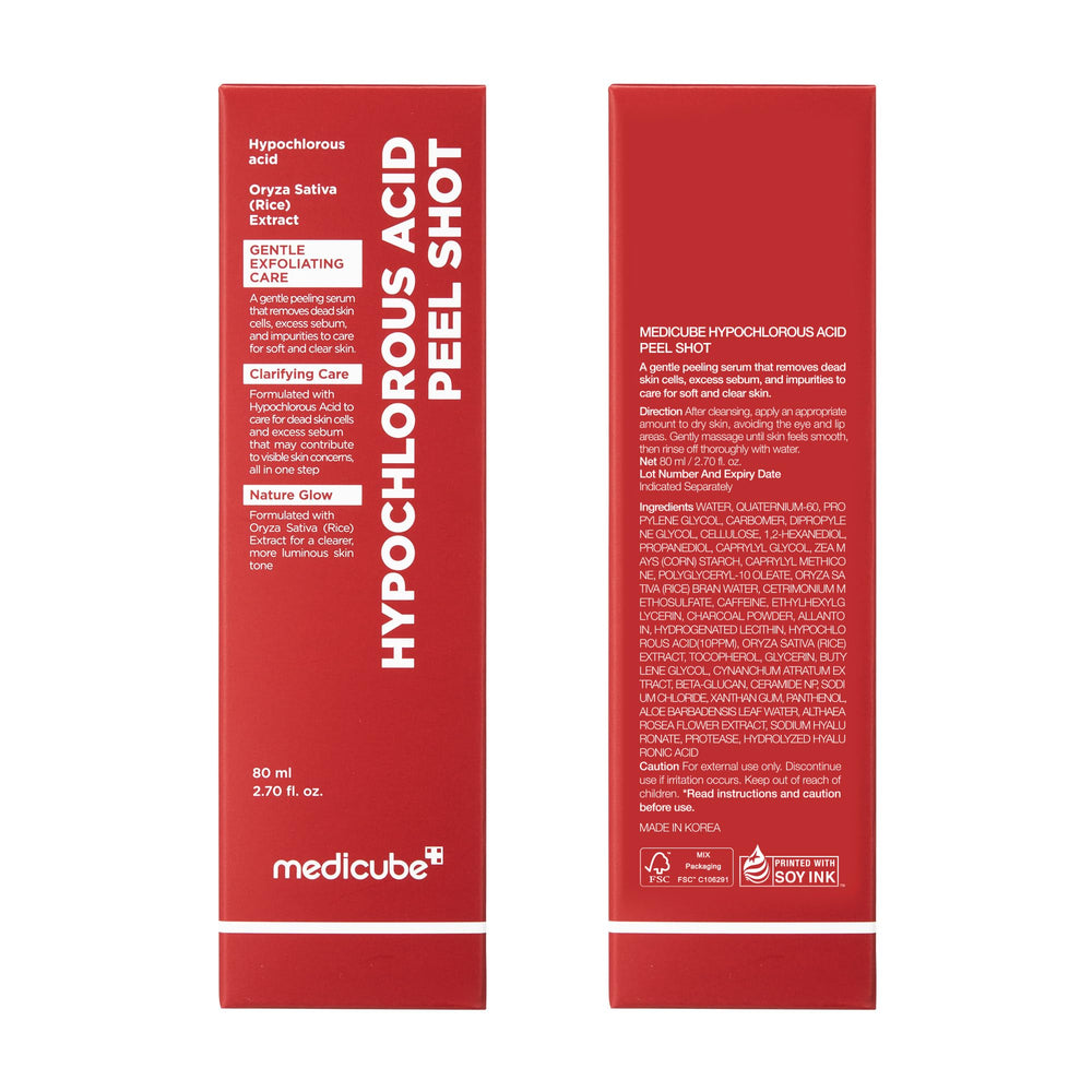 Medicube Peel Shot application on the face during a nightly routine.